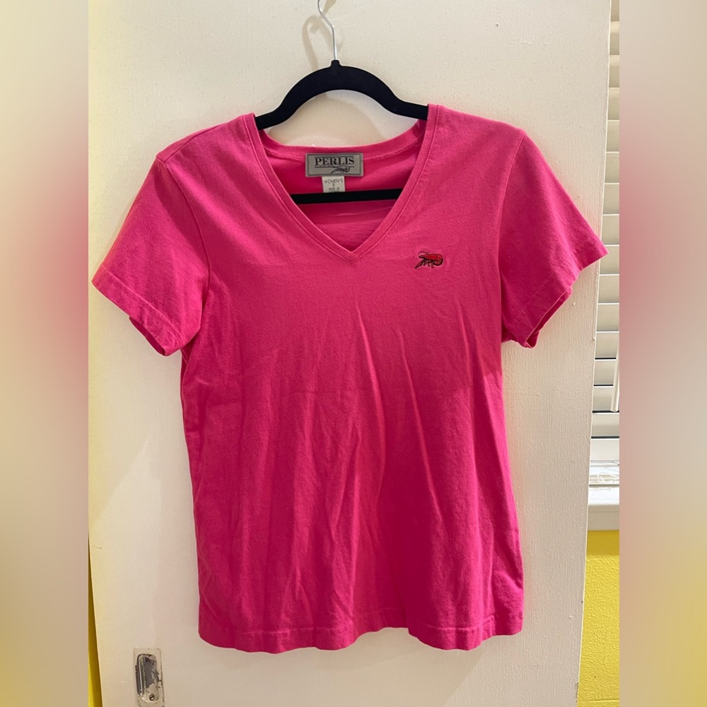 Perils Pink V-Neck Shirt
